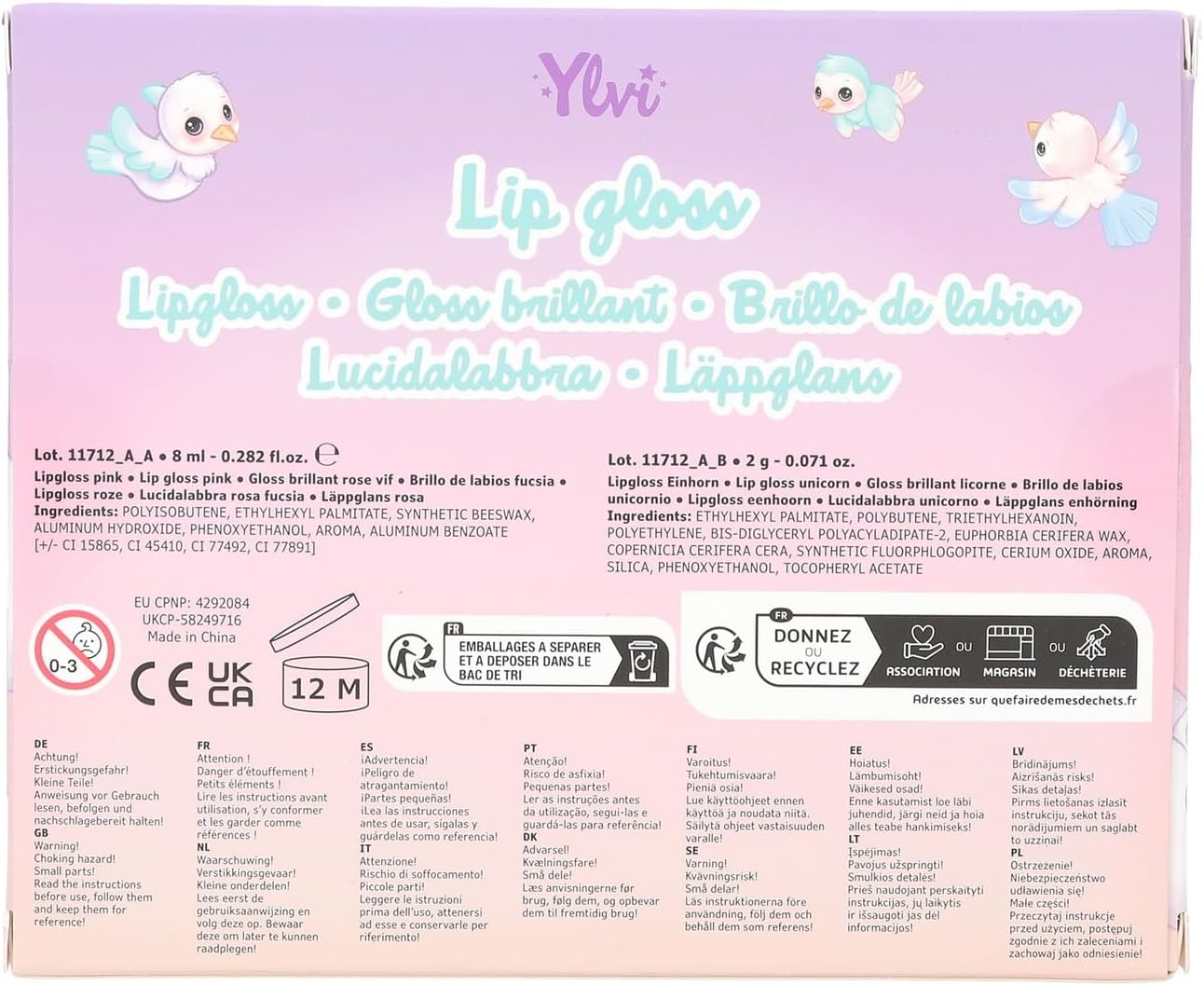 Ylvi Lip Gloss Set In Box ( 0411712 )
