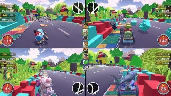 Animal Kart Racing Wheel Bundle (Switch