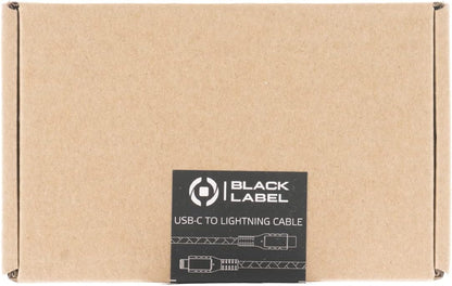 Celly, Cable with USB and Lightning Connectors Black Label Line, PVC Cable with Quick Charge, Cable 2 meters Length, Up to 2.4 A Output Power, Black