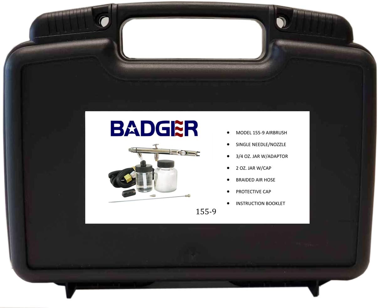 Badger Air-Brush Co. 155-9 Anthem Airbrush Set In a Sturdy Plastic Tool Box