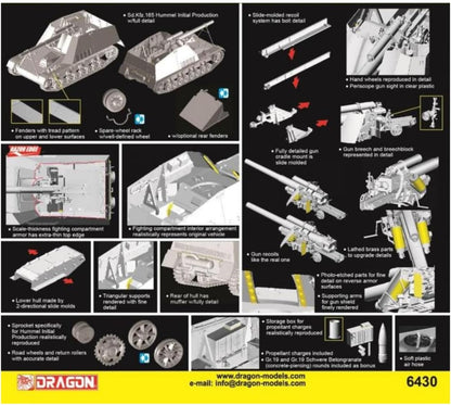 Dragon 6430 - 1/35 Sd.Kfz.165 Hummel Initial Productio - Neu