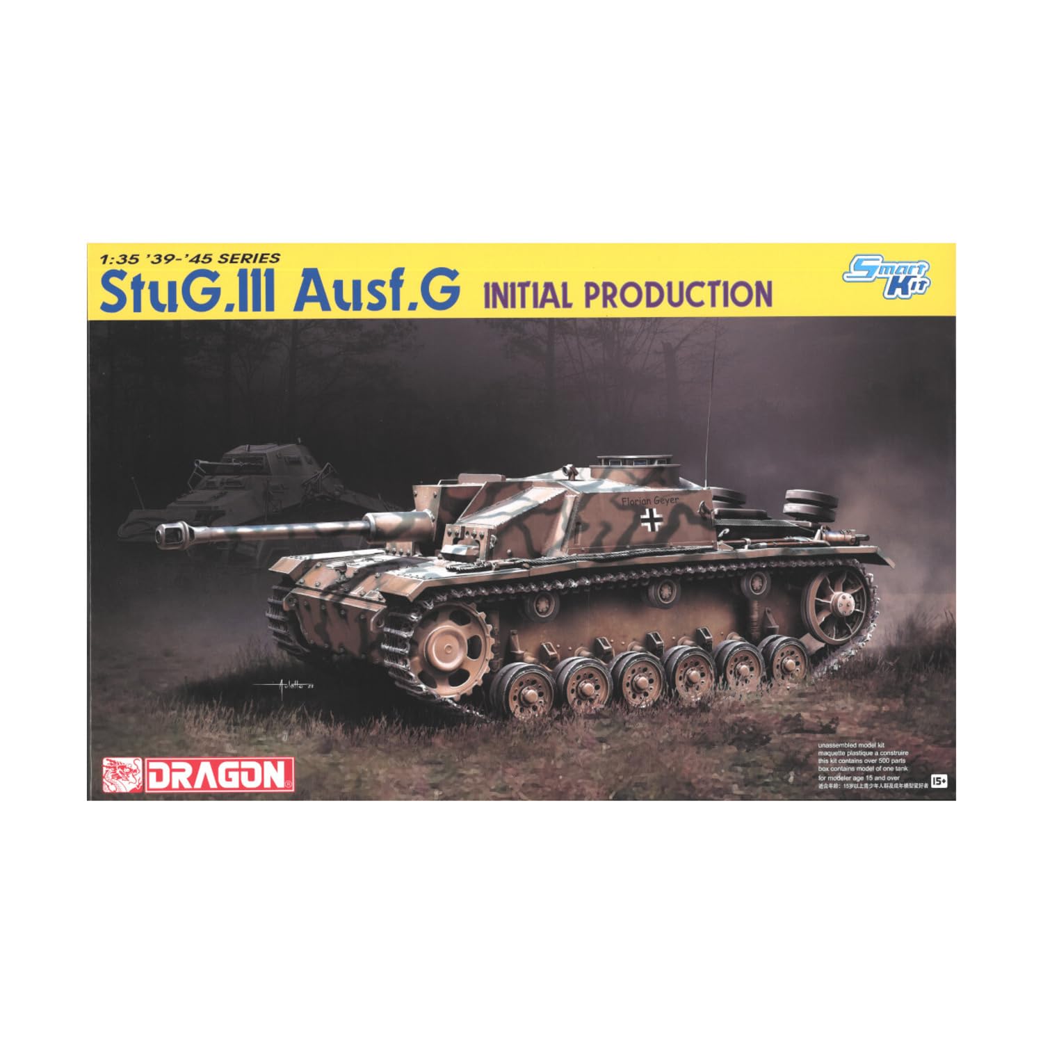 1/35 WW.II German Army III Assault Gun G Type Ultra Early Production Model Magic Truck Included Plastic Model