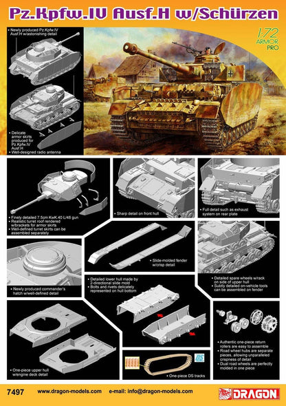 Dragon - Maqueta de Tanque Escala 1:72 (7497