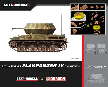 1/72 3.7Cm Flak 43 Flakpanzer Iv ``Ostwind`` Lexa Model