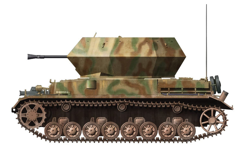 1/72 3.7Cm Flak 43 Flakpanzer Iv ``Ostwind`` Lexa Model