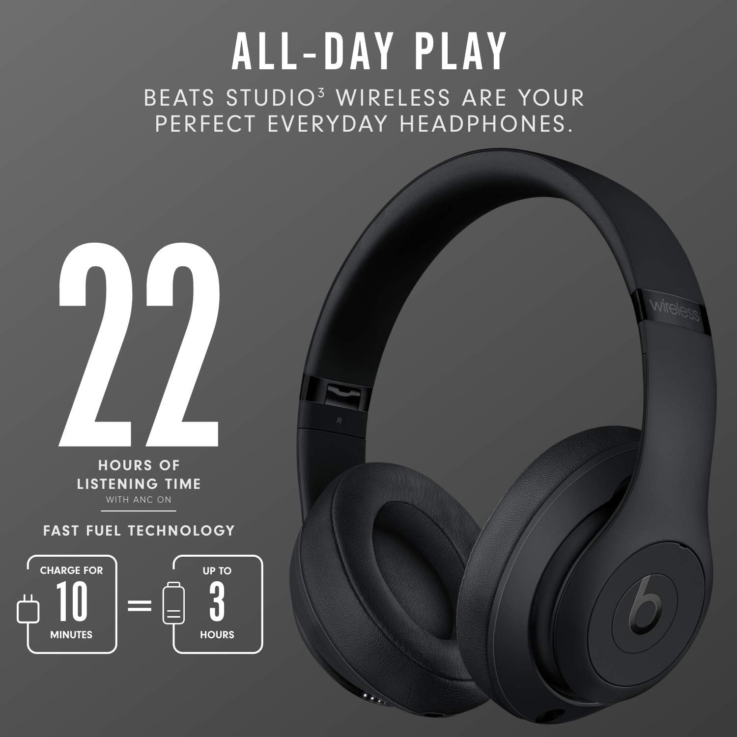 Beats - Studio 3 Wireless Bluetooth Headphones (Over Ear)