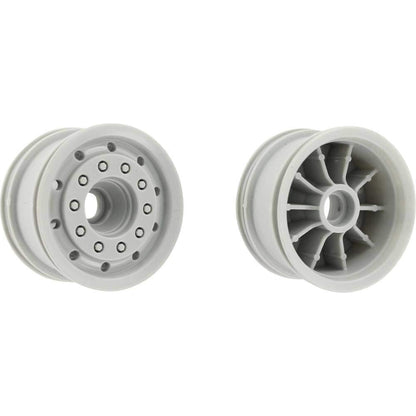 1666556 500907013 Carson Model Sport 1:14 Truck Rims 27.5 mm Plastic Euro Look Grey Pack of 2