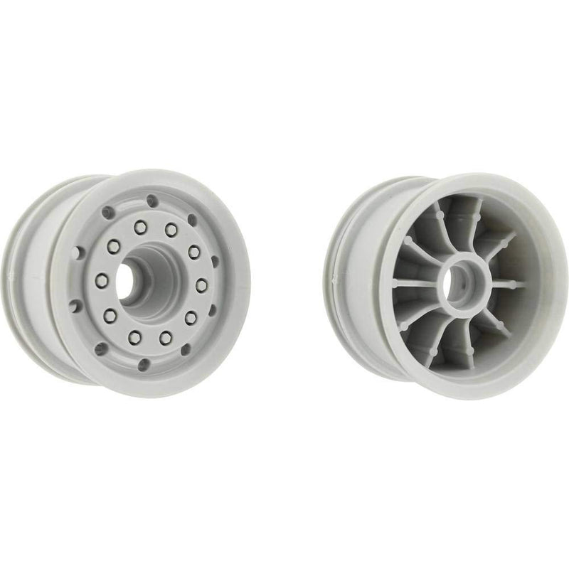 1666556 500907013 Carson Model Sport 1:14 Truck Rims 27.5 mm Plastic Euro Look Grey Pack of 2