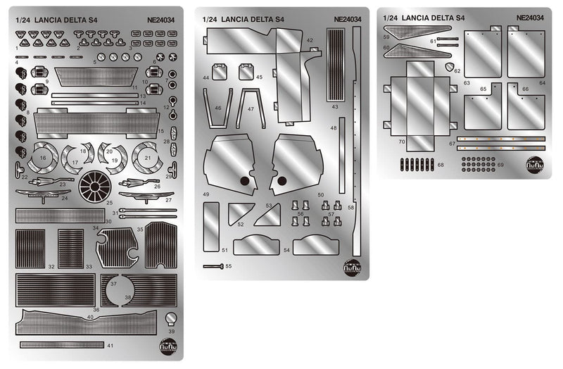 Beemax - Detailed Parts of the Lancia Delta S4 '86 Catalonia Rally Winner 1/24 - Beemax-Nunu Ex24034