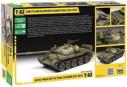 Zvezda - Model Tank T-62 Soviet Main Battle Tank Version 1974-1975 3673 1/35th Model Tank Promo
