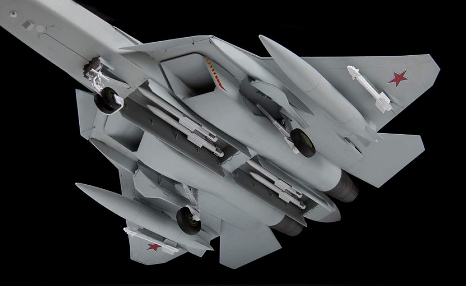 Zvezda 530004824 1:48 Sukhoi SU-57 Plastic Building Kit, Assembly Kit, Detailed Replica Multicoloured