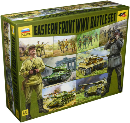 Zvezda 1:72 WWII Battle Set de Frente Oriental, Maqueta de Construcción de Plástico, Kit de Montaje, Réplica Detallada, Multicolor, Talla única (5203