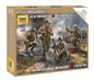 Zvezda -6287-US 81mm Mortar w/Crew, Scale 1/72, Plastic Model Kit, ZS6287