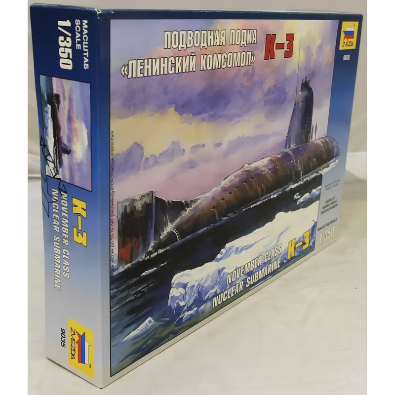 Zvezda 500789035-1:350 K-3 Soviet Atom Submarine