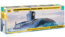 Zvezda 500789058 500789058-1:350 Borey-Class Russ.Nuclear Submarine-Plastic Model Assembly-Kit-for Beginners-Detailed, Gray