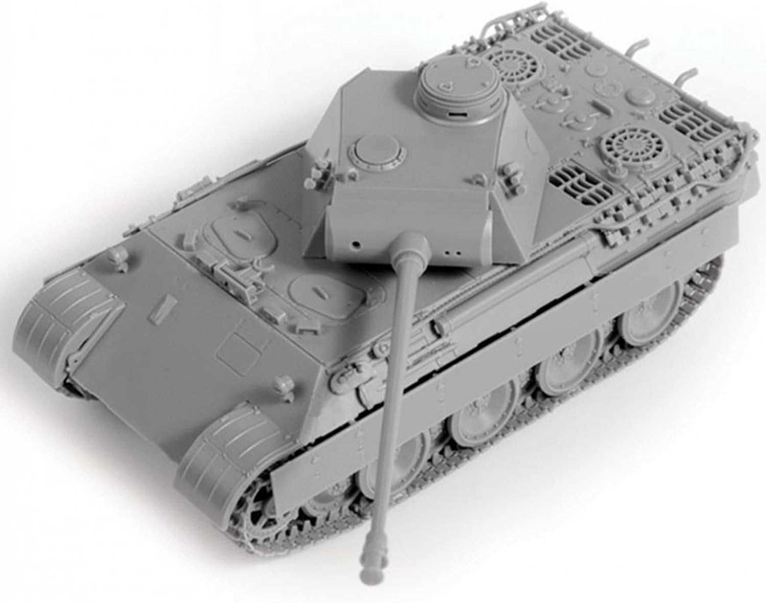 Zvezda 500785010-1:72 WWII German Armoured Combat Vehicle V Panther AUSF. D, Grey