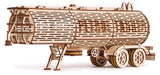 Wood Trick Fuel Tank Trailer Addition for Big Rig Truck, Petrol Trailer for Semi Truck - 3D Wooden Puzzle, Best DIY Toy - STEM Toys for Boys and Girls