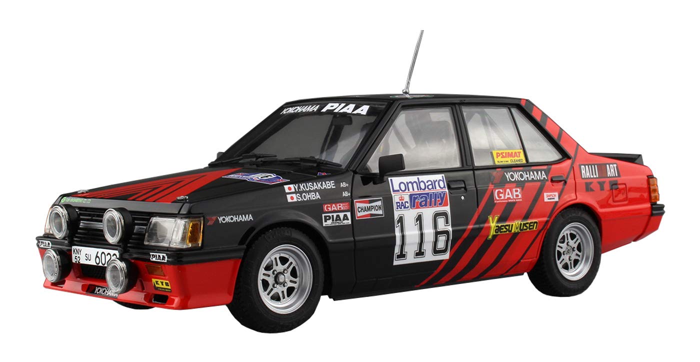 1/24 scale 1984 RAC Rally Mitsubishi Lancer Turbo model kit by Aoshima BeeMax