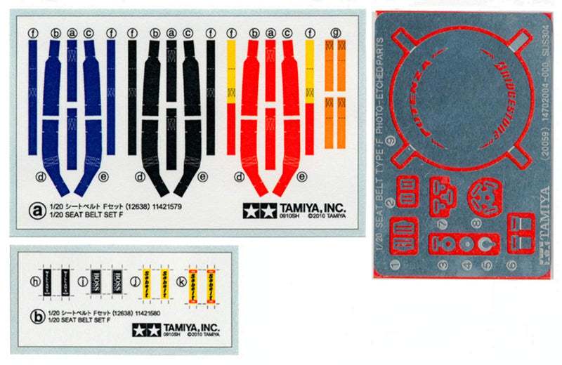 Tamiya - 12638 - accessories for model making - harness child seat F1 B