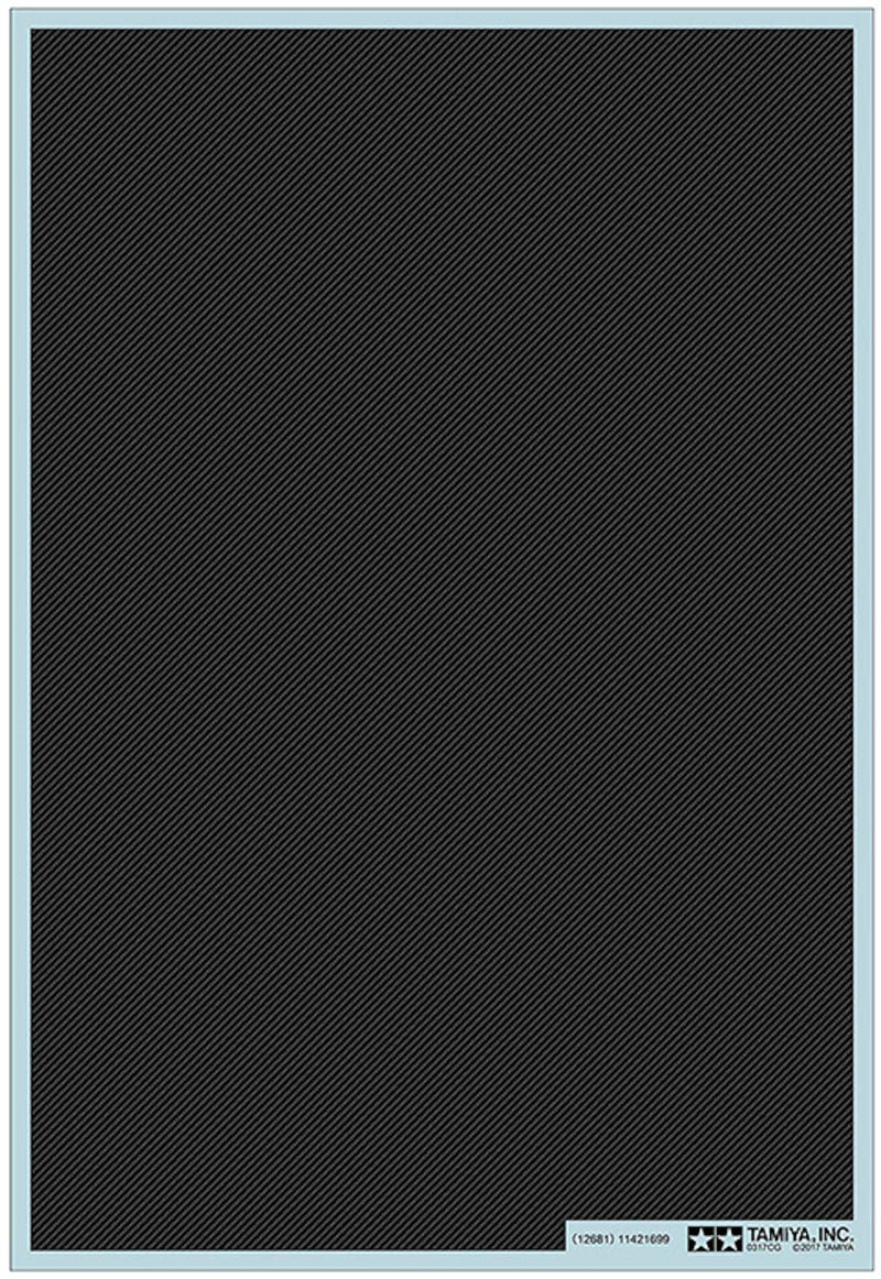 TAMIYA 12681 – 1:6/1:12/1:24 carbon decorative twill/fine, model building, crafts, hobbies, gluing, accessories, spare part