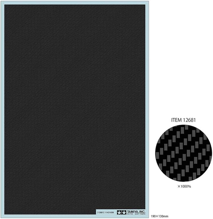 TAMIYA 12681 – 1:6/1:12/1:24 carbon decorative twill/fine, model building, crafts, hobbies, gluing, accessories, spare part