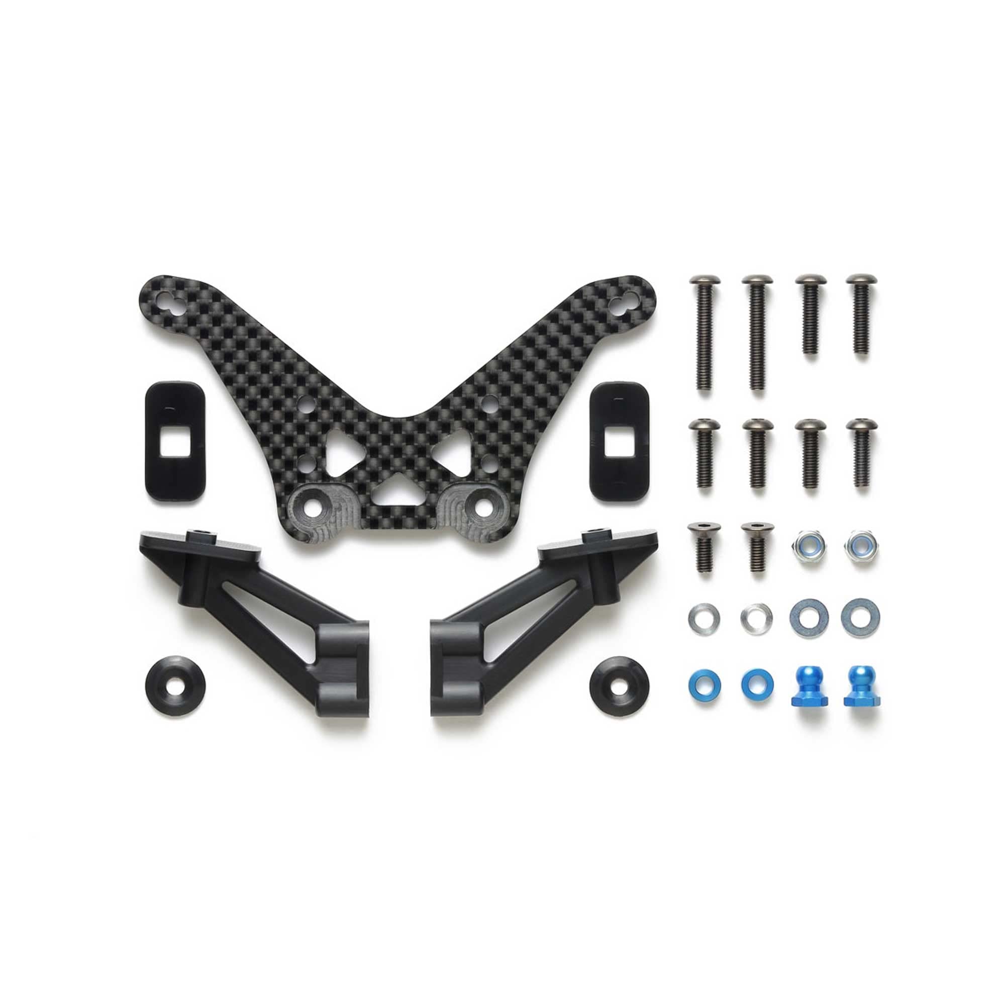 Tamiya 300022061 - TD4/TD2 Carbon Dämpferbrücke Hint. (1