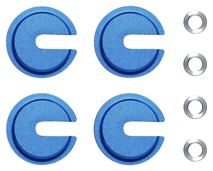 Tamiya Hop-Up Options No.2080 OP.2080 Low Mount Large Diameter Aluminum Spring Retainer (4 Pieces) 22080