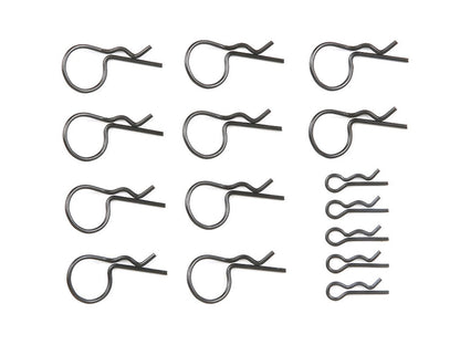 Tamiya Body clips size/clear.