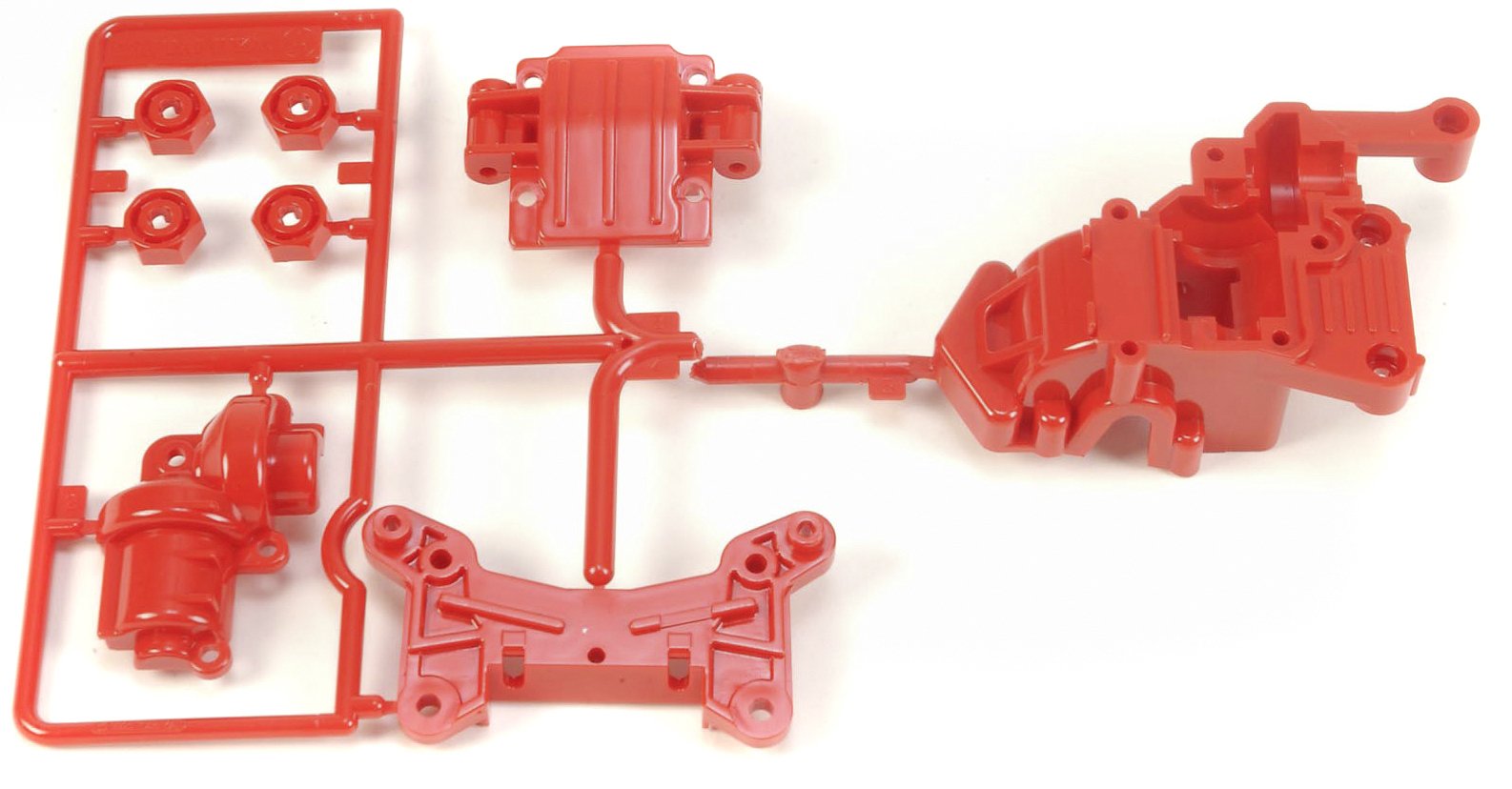 Tamiya 300050541 - TA01/02 gear housing front, red
