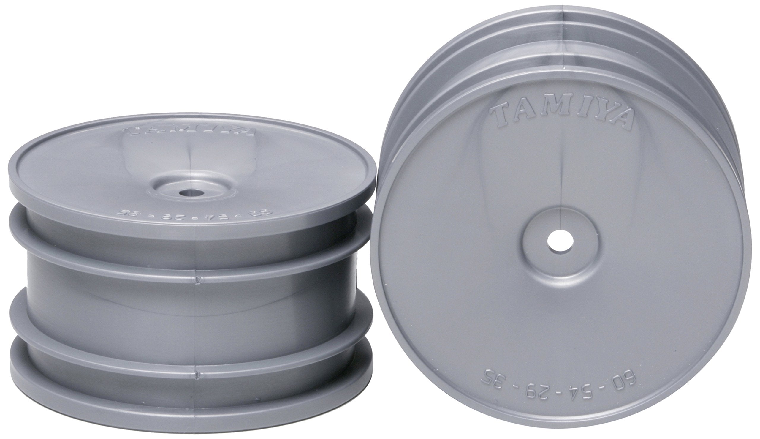 TAMIYA 300051262 – Rear Buggy Wheel Rims Dish 60/29 (2), Grey