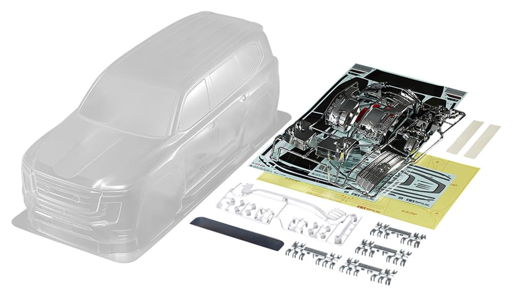 Tamiya RC Spare Parts No.1691 SP.1691 1/10RC Toyota Land Cruiser 300 Unpainted Spare Body Set 51691