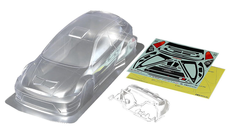 TAMIYA 51718 Kit Ford Focus RS 2003 RS257 mm-Accessories for Remote Controlled Car, Replacement Body, RC, Model Making, Multi-Colour