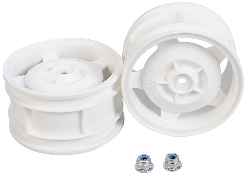 Tamiya 300053086 DF Buggy Wheel Rims Star 60/35 (2), White