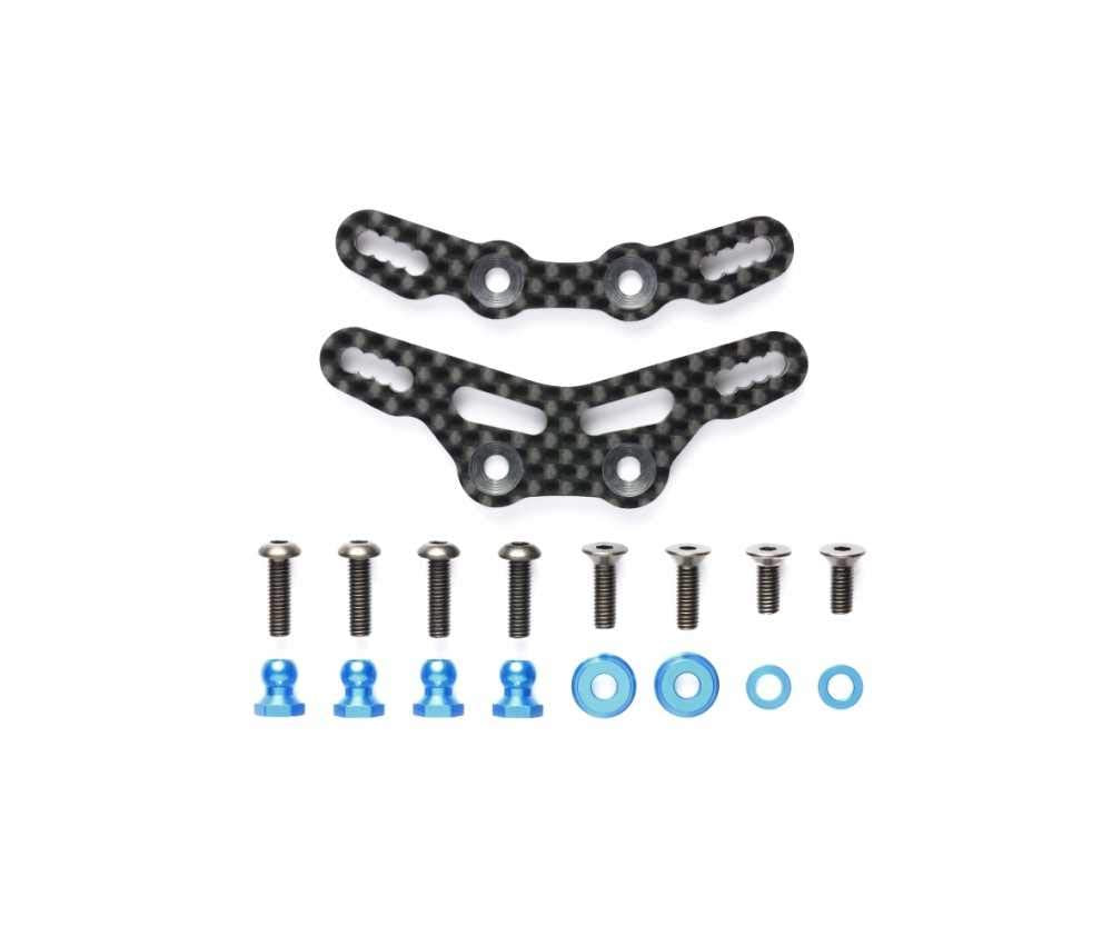 Tamiya 54790 (OP1790) RC M07 Concept Damper Stay Set Carbon (for TRF Short Dampers