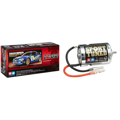 Tamiya 58632 – 1:10 RC Subaru Impreza MC 99 TT-02 Model Car & 300053068 Electric Motor 540 Sport Tuned + Electric Motor 540 Sport Tuned