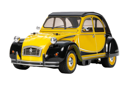 TAMIYA 58655 Citroen 58655-1:10 RC 2CV Charleston M-05, Remote Controlled car/Vehicle, Model Building, kit, Hobby, Assembly, Unvarnished