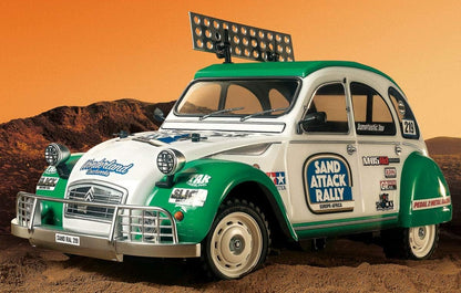 TAMIYA Citroen 58670 1:10 RC 2CV Rally (M-05Ra), Remote Controlled Car/Vehicle, Model Building, Hobby Assembly, White