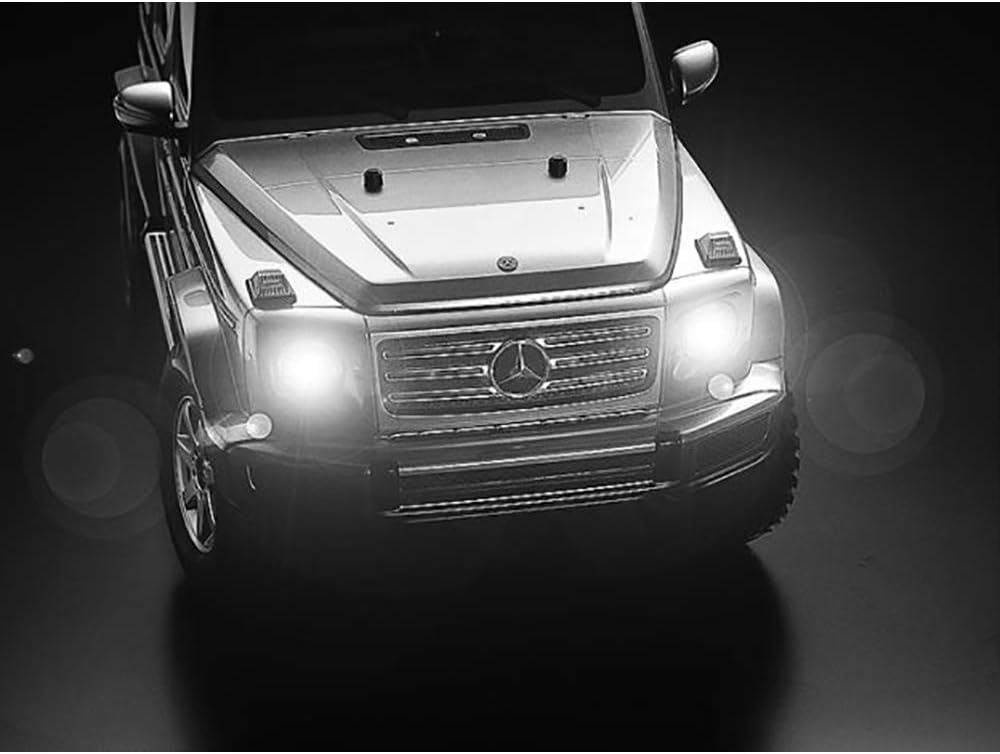 Tamiya 300058675 Mercedes-Benz 1:10 RC MB G-Class G500 (CC-02), kit, Illustrated Assembly Instructions, Remote Controlled car/Vehicle, Model Making, Hobby, Faithful Replica, Detailed, Unvarnished