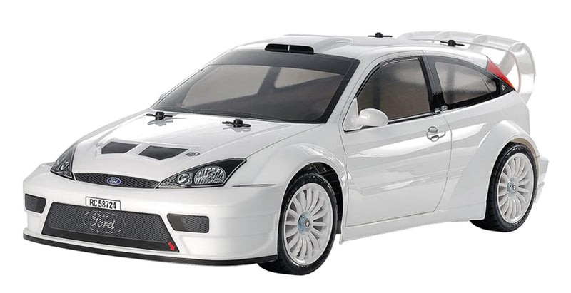 TAMIYA 58724 1:10 Ford Focus RS Custom TT-02-Remote Controlled Car, Vehicle, Model Building, Assembly, Hobby, Kit, RC Gift