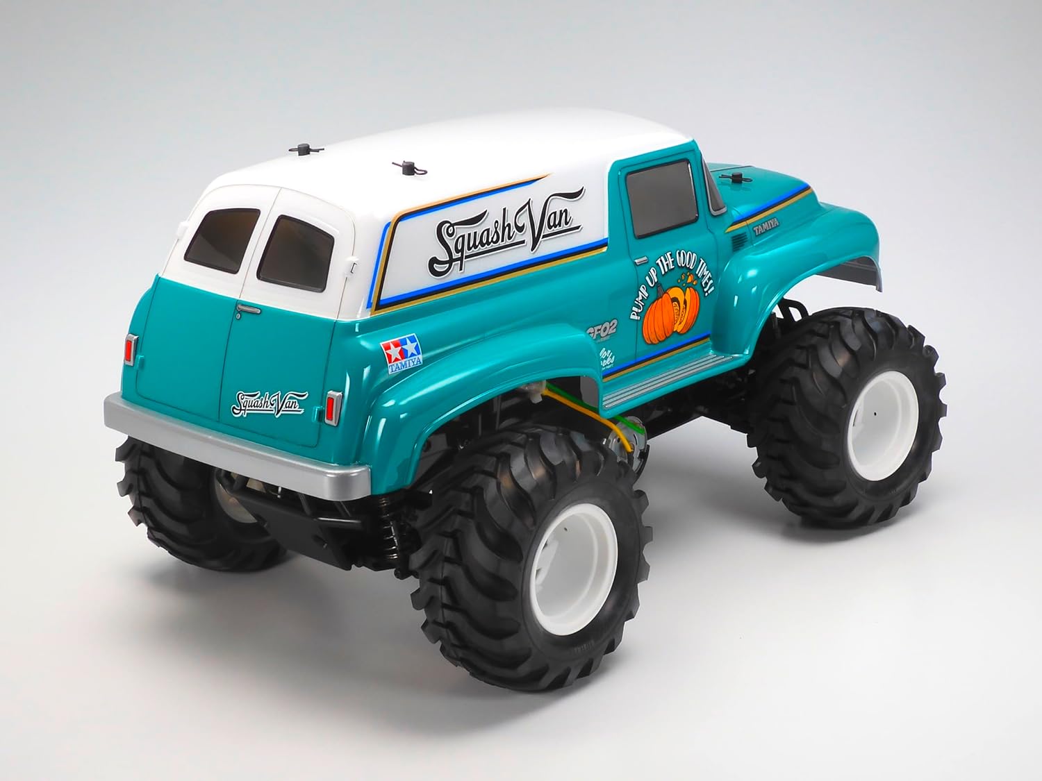 TAMIYA 58725 1:10 Squash Van 4WD GF-02-Remote Controlled Car, Vehicle, Model Building, Assembly, Hobby, RC Kit, Unpainted