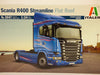 Italeri Coche 1:24 Scania R400 Streamline (Techo Plano) -reproducción Fiel, modelismo, Hobby, encolado, Kit de plástico, Montaje, Color unvarnished (3947