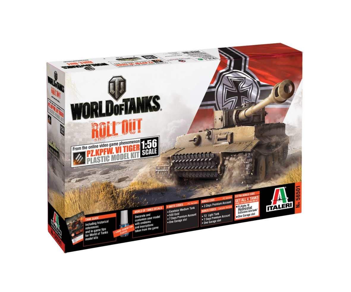 Italeri 56501 1/56 World of Tanks Pz.Kpfw.VI Tiger
