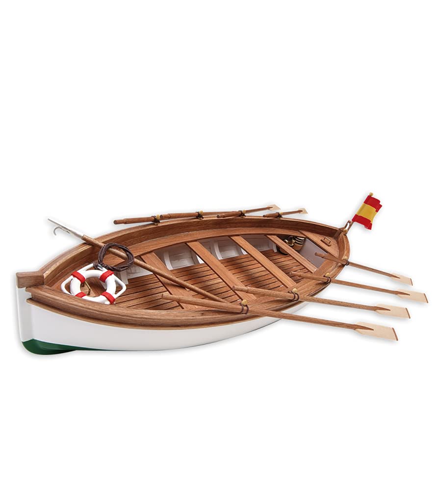Artesanía Latina 19019. Wooden Ship Model Lifeboat of Spaniard Training Ship Juan Sebastián Elcano 1:35 Scale. Modeling Kit to Be Built