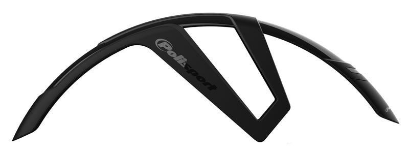Polisport Set of Front + Rear Mudguard G-MUD 28" /50mm, Unisex-Adult, Black, Standard Size