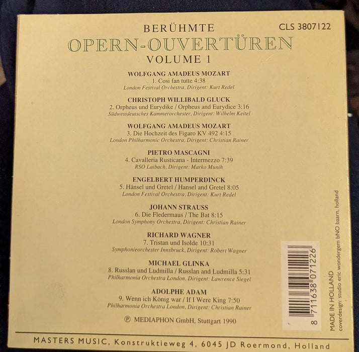 Famous Opera Overtures Vol. !