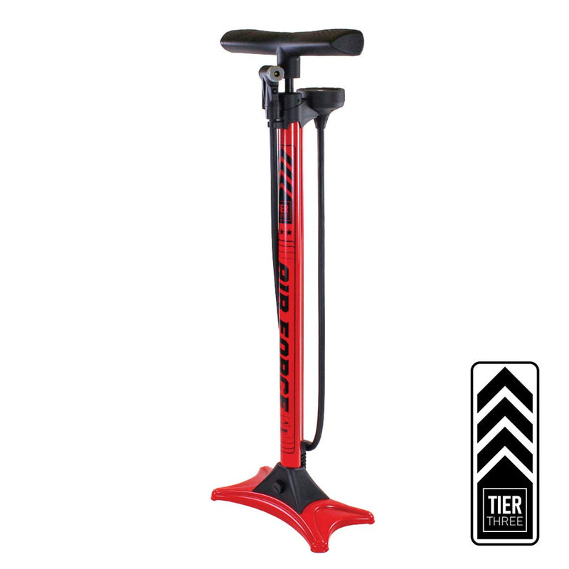 Serfas, Air Force 3 Floor Pump, Red