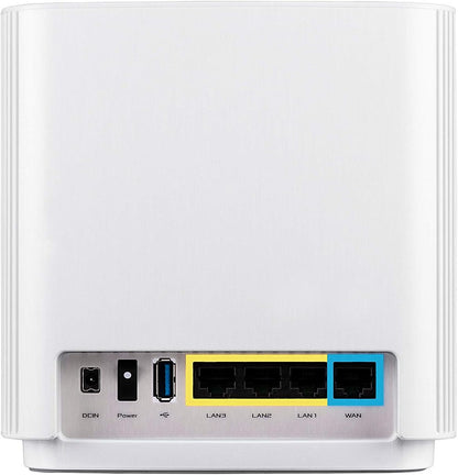 ASUS ZenWiFi AX Whole-Home Tri-band Mesh WiFi 6 System(XT8), Coverage Up to 230 sq m or 2475 sq ft or 4+ Rooms, 6.6 Gbps WiFi, 3 SSIDs 1 Pack White WIFI6 AX6600 6 + Bedrooms