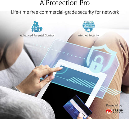 ASUS ZenWiFi AX Whole-Home Tri-band Mesh WiFi 6 System(XT8), Coverage Up to 230 sq m or 2475 sq ft or 4+ Rooms, 6.6 Gbps WiFi, 3 SSIDs 1 Pack White WIFI6 AX6600 6 + Bedrooms