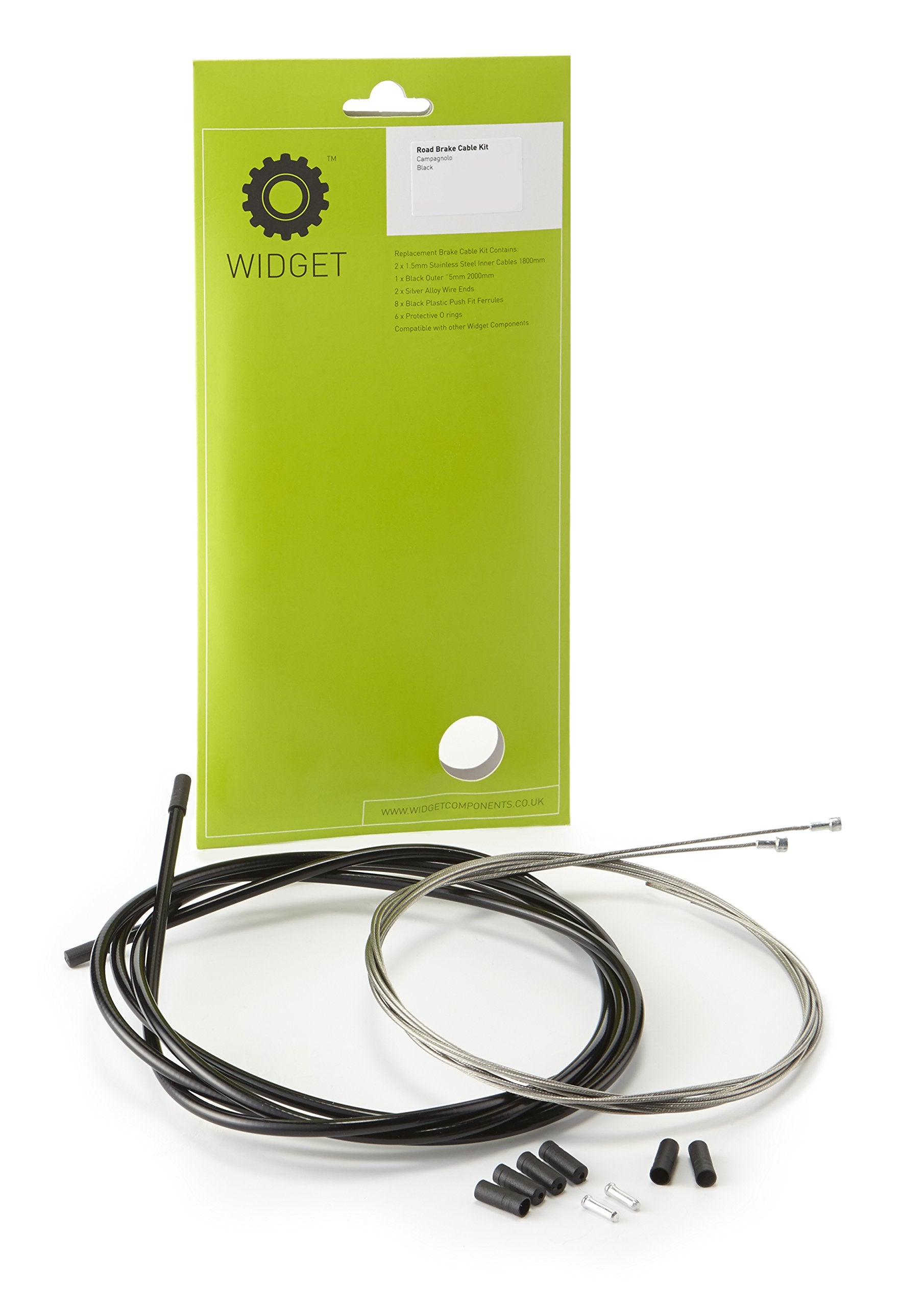 Widget Components, Road Brake Cable Kit, Campagnolo, black, Set