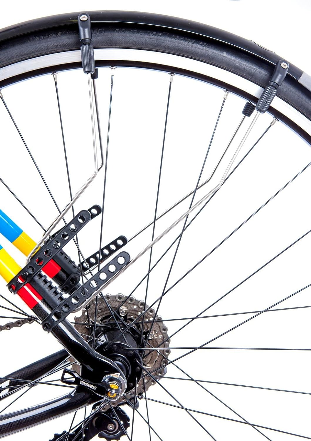 Widget Components, Mudguards, Part Reflective, Black/Silver, 700c x 25-30mm